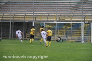 Il gol su rigore di Cerone