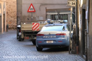 La polizia sul posto