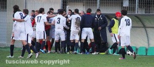 I Gialloblù festeggiano la vittoria