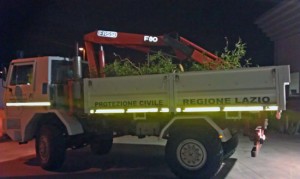 Il camion della protezione civile