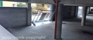 Il parcheggio delle Pietrare chiuso