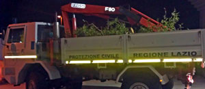 Il camion della protezione civile