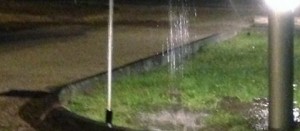 Irrigatore rotto a Valle Faul