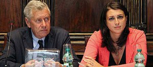 Leonardo Michelini con Luisa Ciambella