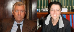 Il sindaco Leonardo Michelini ed Emanuela Dei fondatrice di Arci cultura lesbica