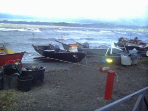Il vento distrugge le attrezzature dei pescatori di Marta