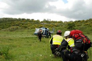 Il soccorso alpino in azione