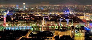 Una immagine della Festa delle luci di Lione