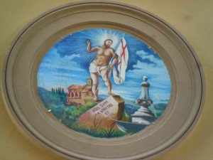 L'affresco del Cristo Risorto
