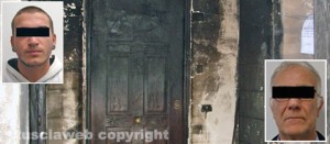 Gli arrestati per l'incendio della palazzina di Oriolo Romano