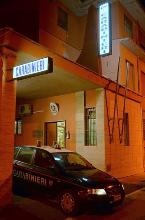 La caserma dei carabinieri di Montalto Castro 