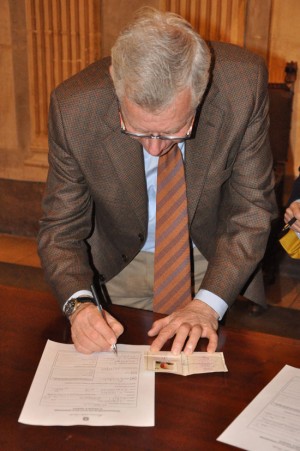 La firma del sindaco Michelini