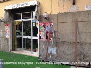 Il bar Fausto in via Marini