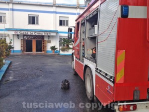 I vigili del fuoco alla casa di riposo