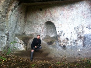 Il sindaco Maurizio Gregori alla gotta di San Salvatore 