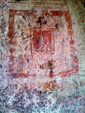 L'interno della grotta di San Salvatore a Vallerano