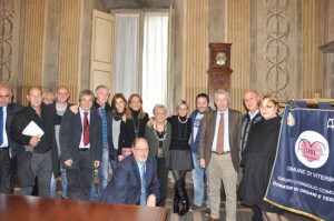 Il gruppo di consiglieri e assessori che hanno aderito ai donatori di organi e tessuti