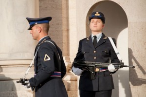Gli allievi marescialli di guardia al Quirinale