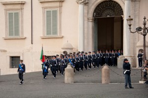 Gli allievi marescialli di guardia al Quirinale
