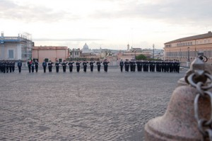 Gli allievi marescialli di guardia al Quirinale