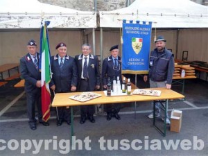 La manifestazione dei sottufficiali a Blera