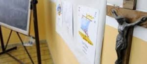 Un crocifisso in classe