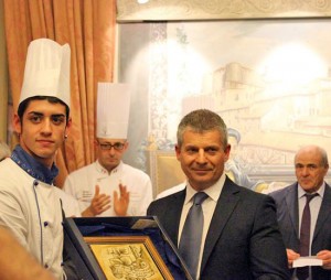 Un momento della premiazione 