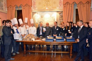 Un momento della premiazione 