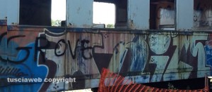 La linea ferroviaria nel degrado