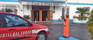 I vigili del fuoco alla casa di riposo