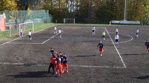Un'azione della partita