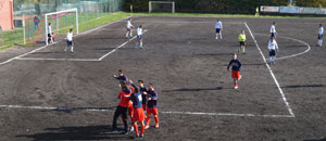 Un'azione della partita