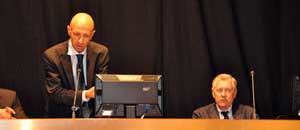 Il sindaco Michelini con il rettore Ruggieri