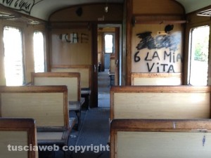 L'interno di una carrozza dei treni
