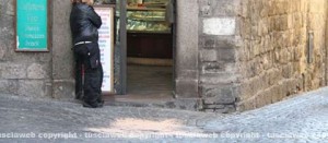 Il punto dove il ragazzo è caduto