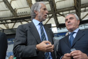 Riccardo Viola con il presidente Malagò 