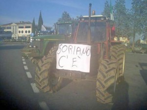 Un trattore di Soriano a Orte 