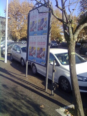 Quel che rimane del vecchio secchio a piazza Crispi