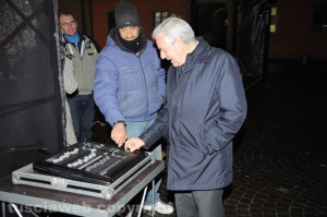 L'inaugurazione del festival delle luci