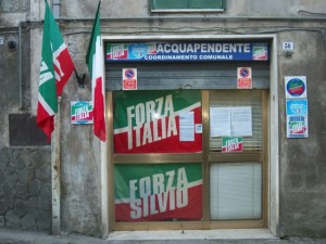 La sede del club Forza Silvio di Acquapendente 