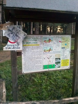 L'immondizia al Parco dei Cimini