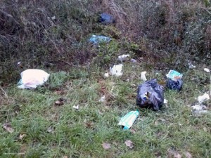 L'immondizia al Parco dei Cimini