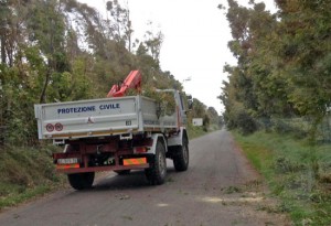 La protezione civile al lavoro 