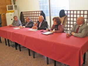 Da sinistra De Fazi, Caratelli, Menichetti, Melaragni e Civico
