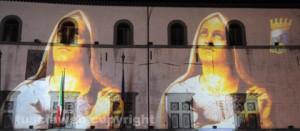 L'inaugurazione del festival delle luci
