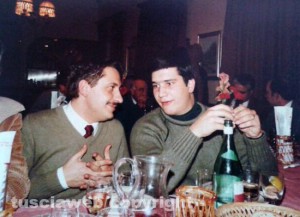 Giuseppe Fioroni con Pietro Bevilacqua in una foto d'archivio del Ragonesi