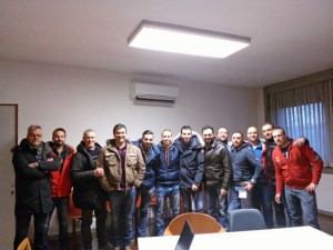 I responsabili dei centri di revisione che hanno partecipato al corso