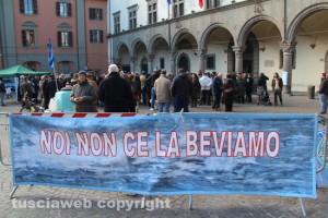 Arsenico, la manifestazione a piazza del Comune