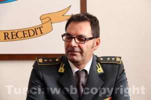 Il comandante del nucleo di polizia tributaria Domenico Costagliola