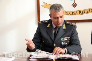 Il colonnello Alfonso Amaturo, comandante provinciale della guardia di finanza